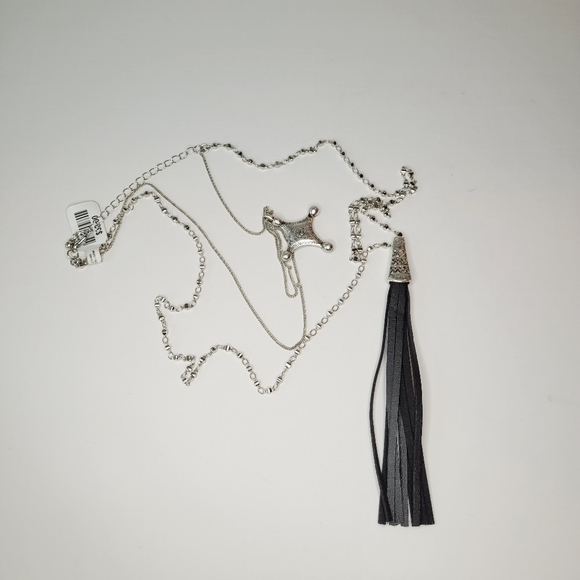 NWT Free People Route 66 layered necklace - Picture 4 of 7